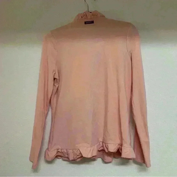 Matilda Jane Mallowcream Happy & Free Pink Ruffle Jacket Sz Sm Snap Cardiganan - Picture 2 of 6